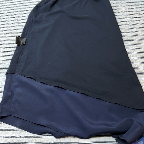 Club Monaco Quynh Blue Floral Asymmetrical Dress Size 2 Sleeveless - Picture 13 of 16